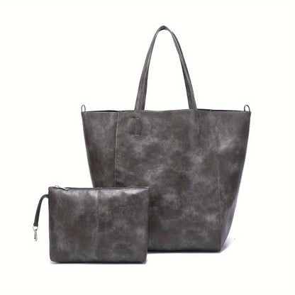 Renee’s Retro Softness | Large Capacity Tote Bag-Elly Rose