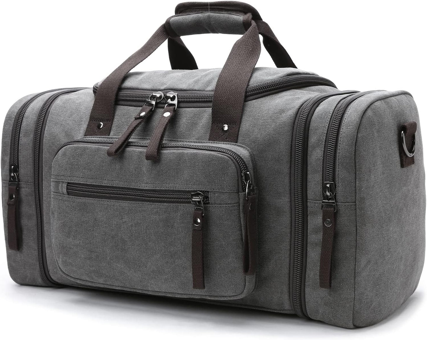 FlexVoyager - Expandable canvas weekend bag-Elly Rose