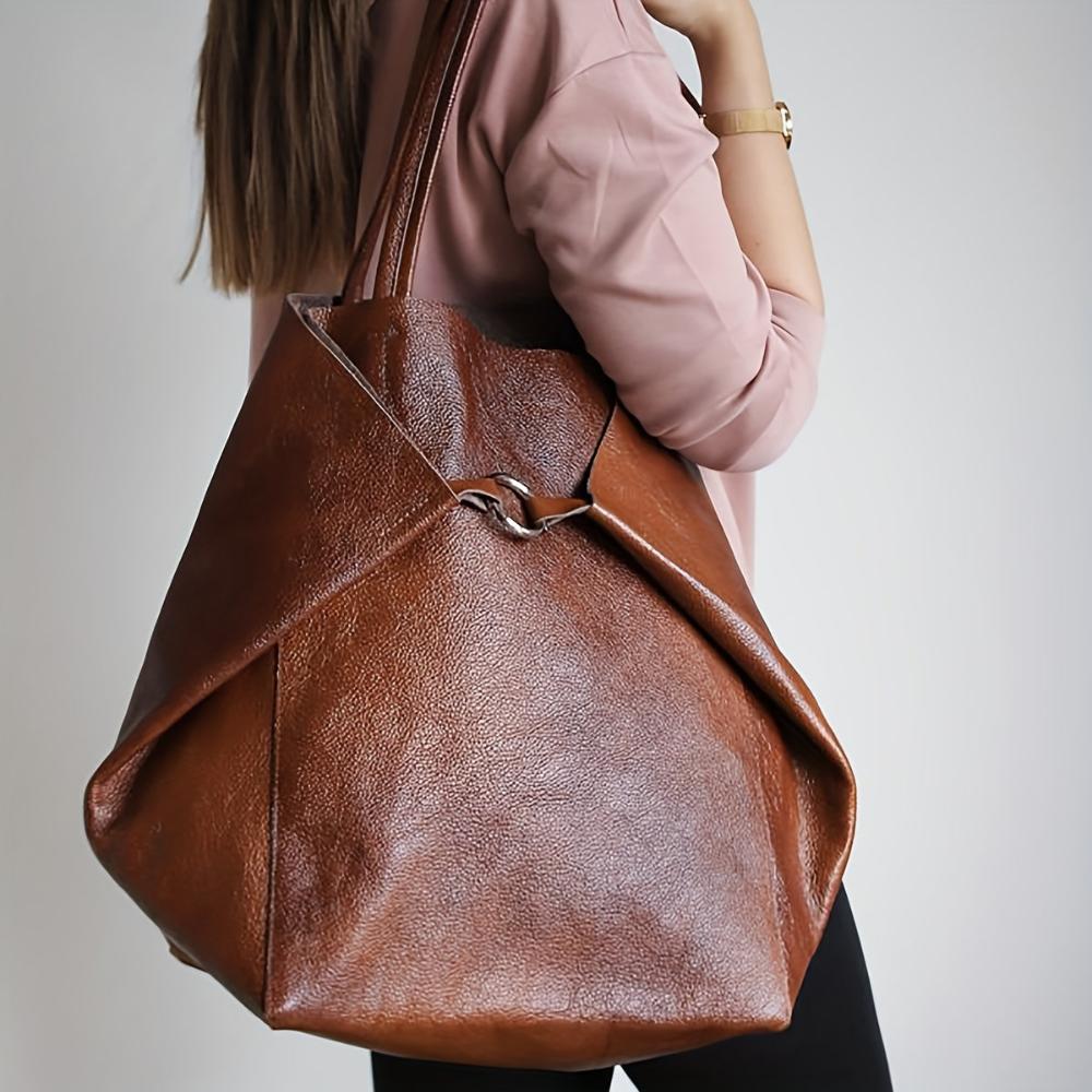 Renee’s Retro Softness | Large Capacity Tote Bag-Elly Rose