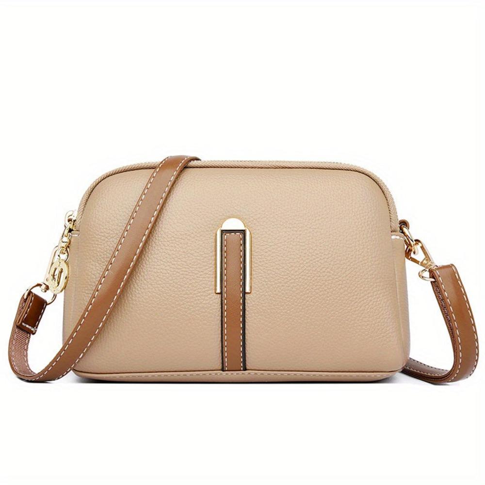 Mila Litchi Embossed Crossbody Bag-Elly Rose