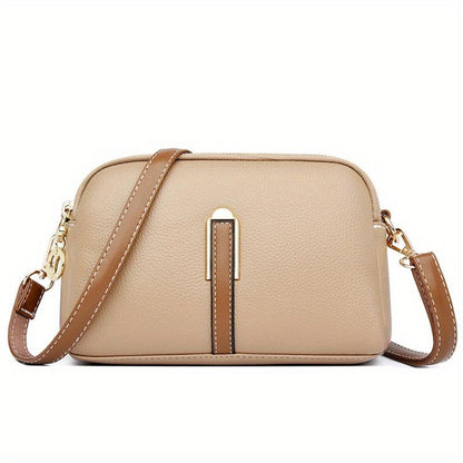 Mila Litchi Embossed Crossbody Bag-Elly Rose