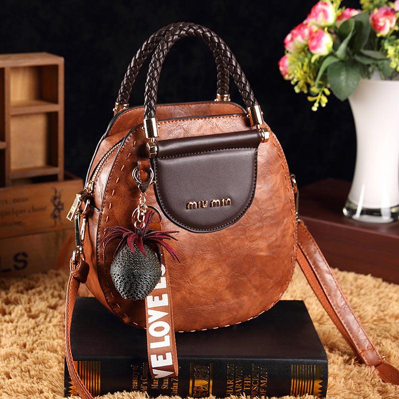Women's leather clutch bag - Yuliya-Elly Rose