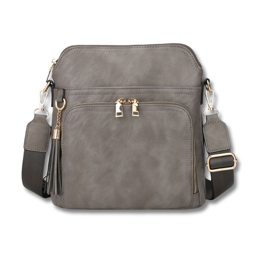 CharmGuard - Anti-theft shoulder bag with tassels-Elly Rose