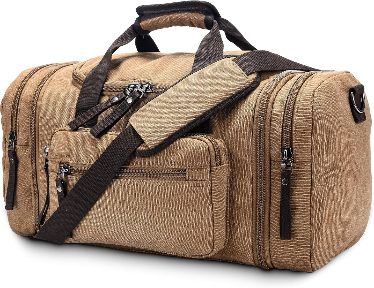 FlexVoyager - Expandable canvas weekend bag-Elly Rose