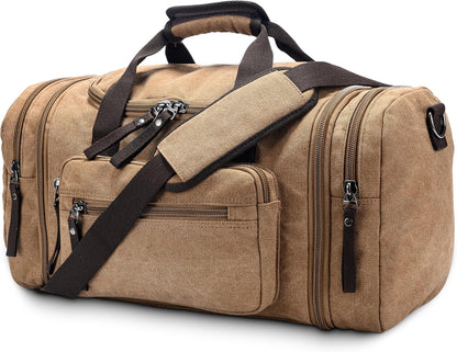 FlexVoyager - Expandable canvas weekend bag-Elly Rose