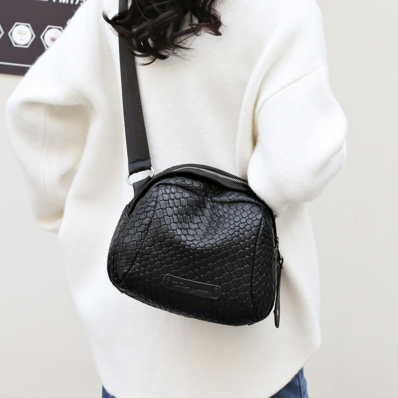 Wilja | Hand-woven beef leather large capacity bag-Elly Rose