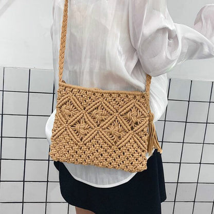 Vardi Dante™ Gwen Woven Shoulder Bag | Summer & Stylish Women's Bag-Elly Rose