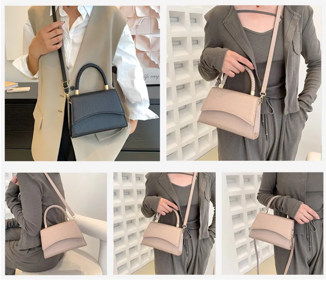 Andrea handbag with practical top handle-Elly Rose