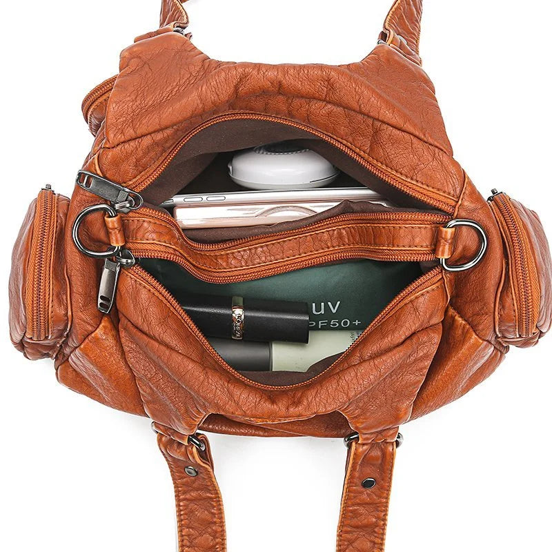 Aletta - Elegant shoulder bag in soft vegetable leather-Elly Rose
