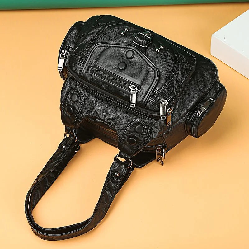 Aletta - Elegant shoulder bag in soft vegetable leather-Elly Rose