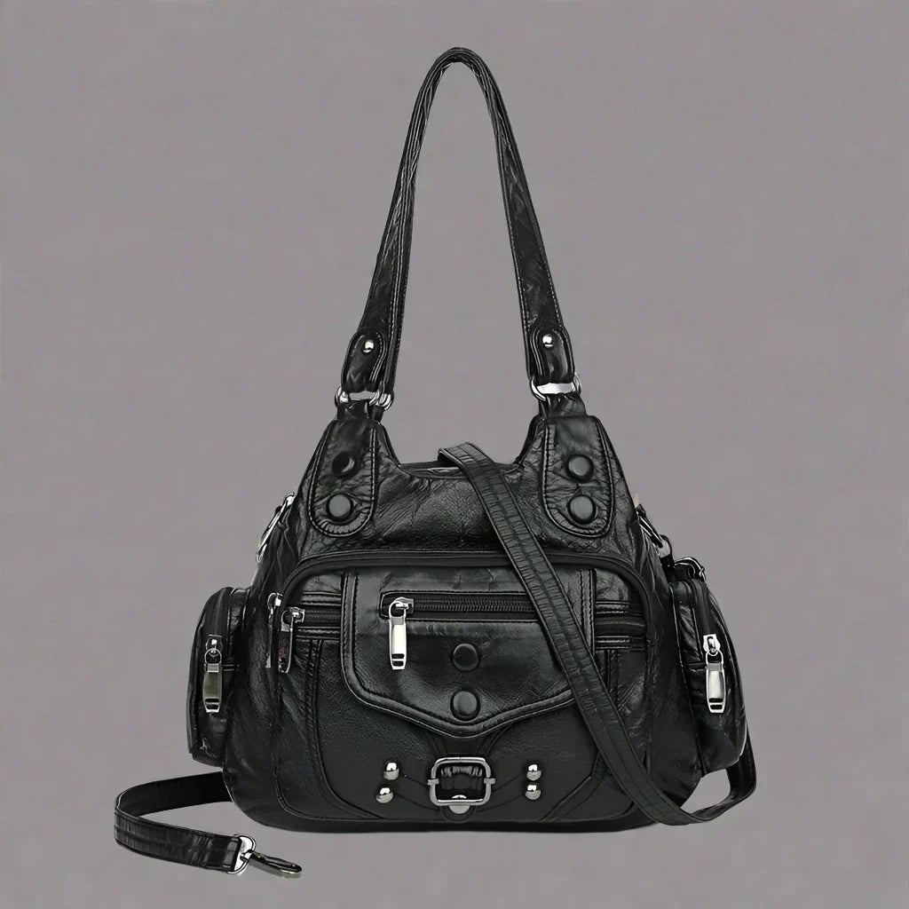 Aletta - Elegant shoulder bag in soft vegetable leather-Elly Rose