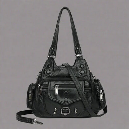 Aletta - Elegant shoulder bag in soft vegetable leather-Elly Rose