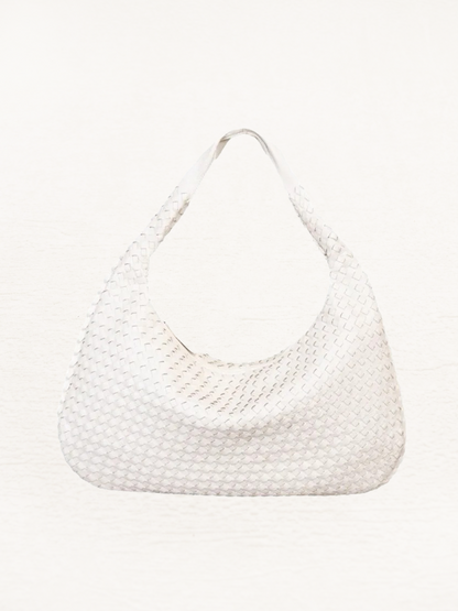 Brianna Braided Shoulder Bag Ladies | Handbag | Design Bag White-Elly Rose