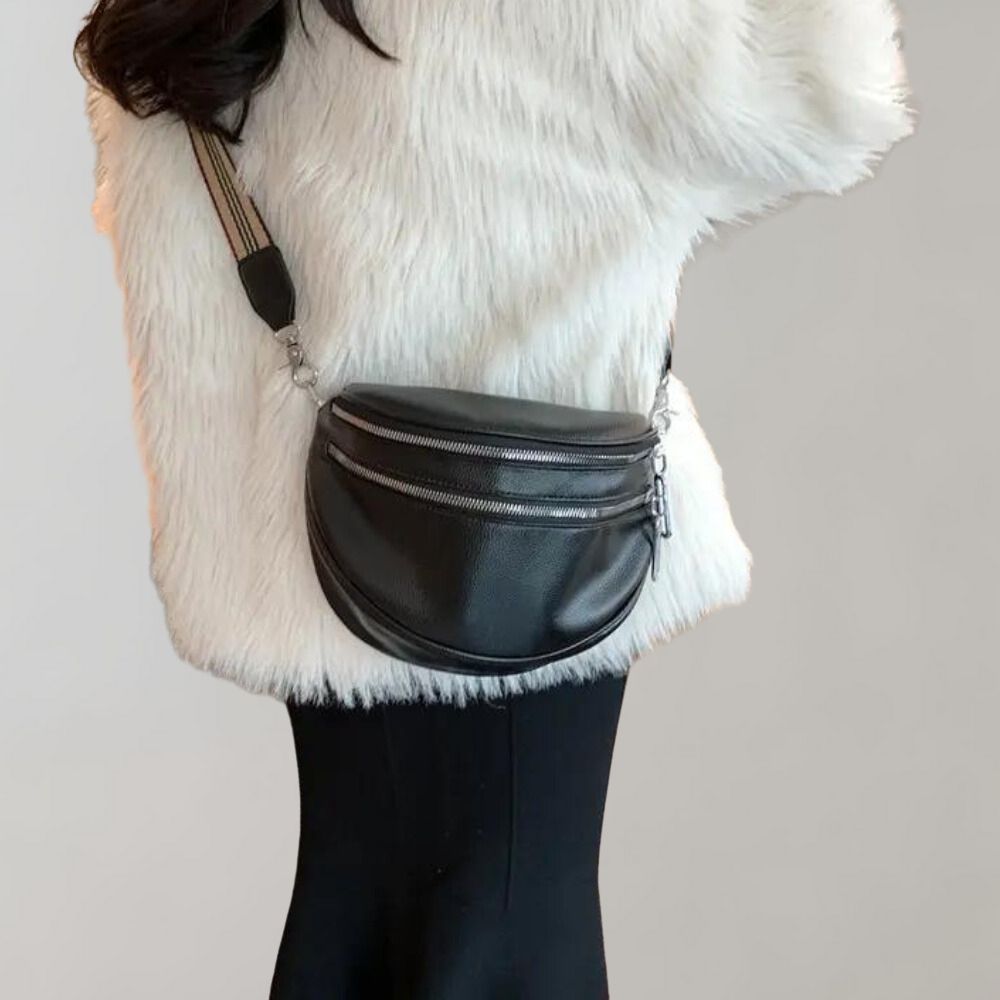 Shoulder bag with double zipper - Aravella-Elly Rose