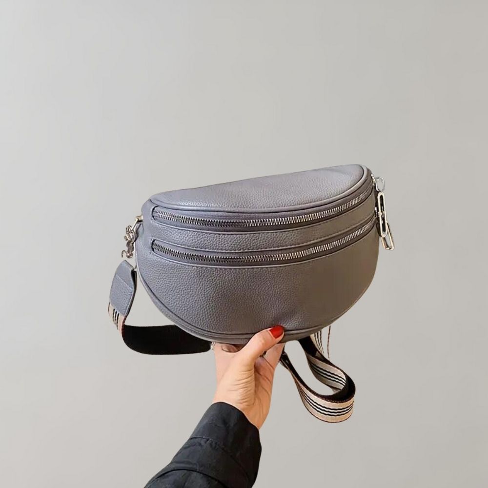 Shoulder bag with double zipper - Aravella-Elly Rose