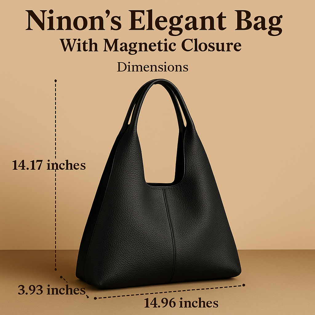 Ninon's Elegant Bag With Magnetic Closure
