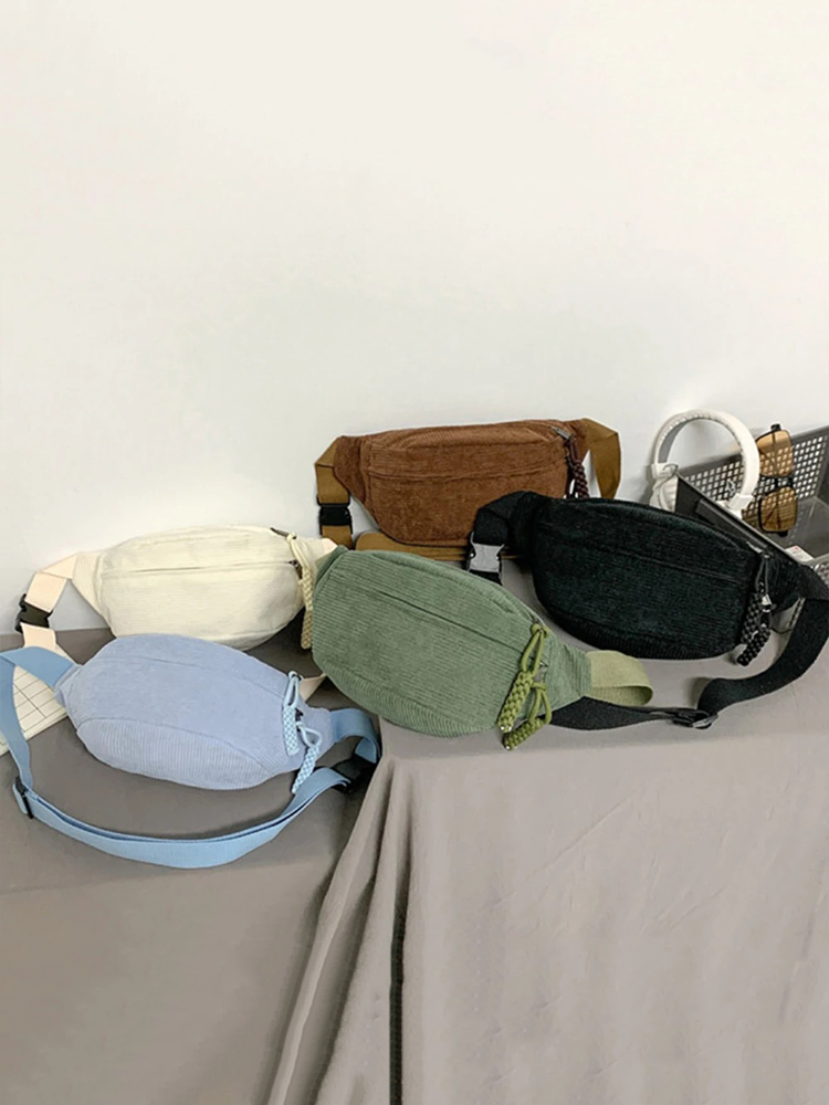 Colet Corduroy Hip bag | Hip bag | Shoulder bag Light Blue-Elly Rose