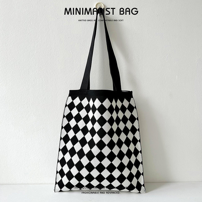 Grand Knit tote bag - Diamond-Elly Rose