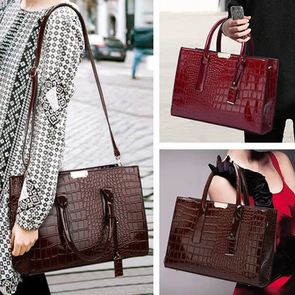 Crocodile print handbag - Emersyn-Elly Rose