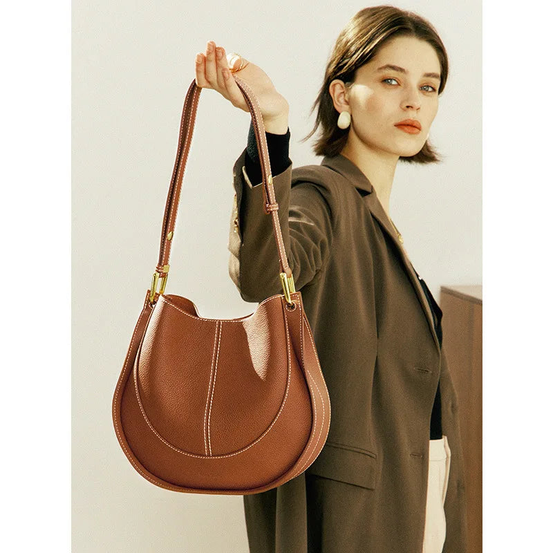 Elegant round shoulder bag - Itzel-Elly Rose