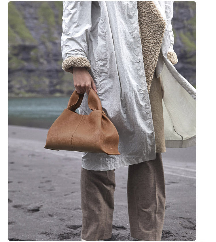 Vintage soft leather hanging bag - Maira-Elly Rose