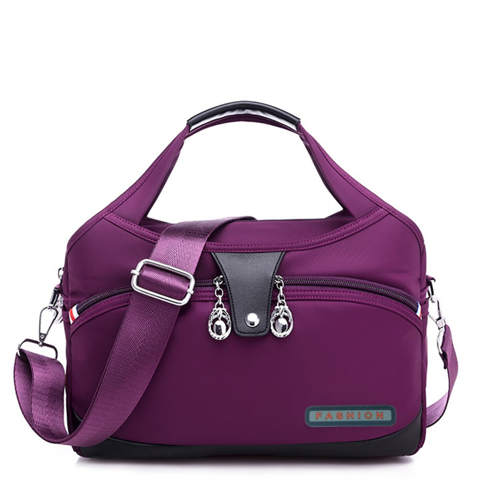 Lesley bag | Oxford shoulder bag-Elly Rose