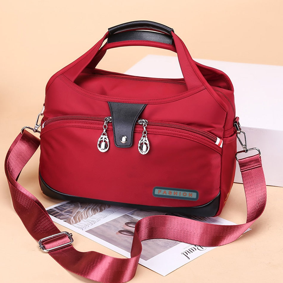 Lesley bag | Oxford shoulder bag-Elly Rose