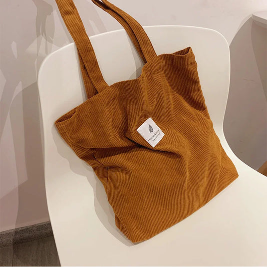 Elegant corduroy handbag-Elly Rose