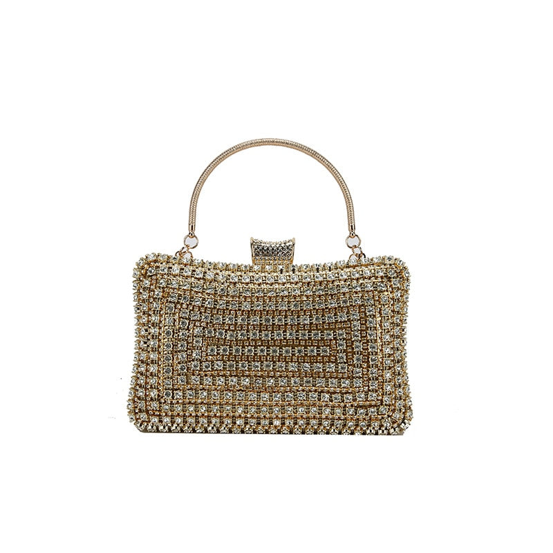 Crystal clutch bag | Evening clutch bag-Elly Rose