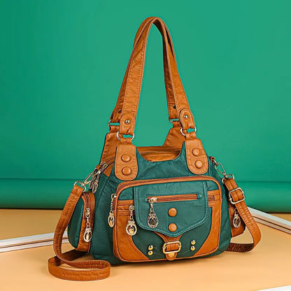 Aletta - Elegant shoulder bag in soft vegetable leather-Elly Rose