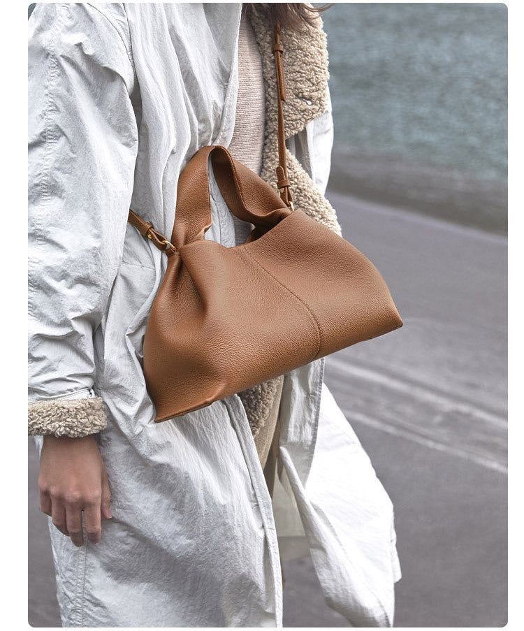 Vintage soft leather hanging bag - Maira-Elly Rose