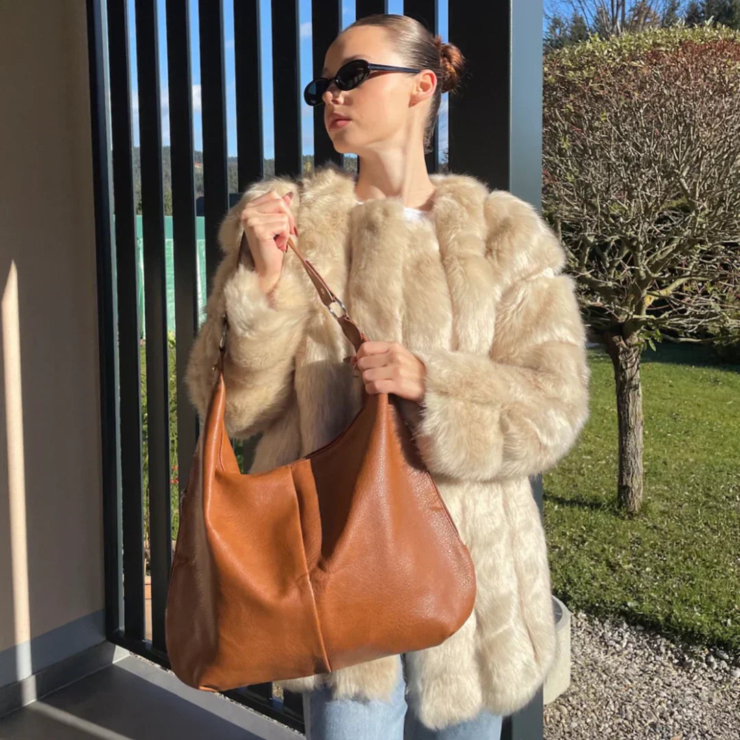 Elegant leather hobo bag - Helen-Elly Rose