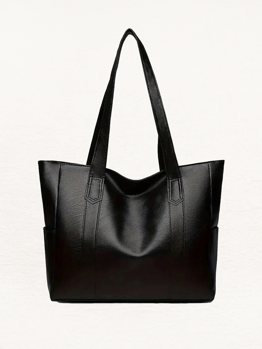 Jess Ladies Retro Leather Shoulder Bag | Handbag | Shopper Black-Elly Rose