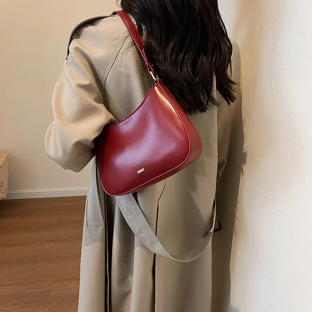 Trendy shoulder bag in vegetable leather-Elly Rose
