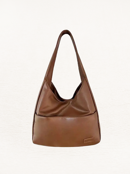Lisanne Large Ladies Leather Shoulder Bag | Handbag | Shopper Brown-Elly Rose
