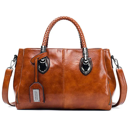 Eline | Large leather bag for ladies-Elly Rose