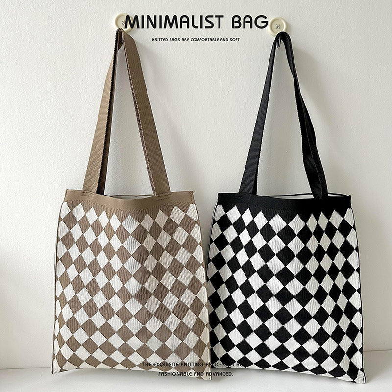 Grand Knit tote bag - Diamond-Elly Rose