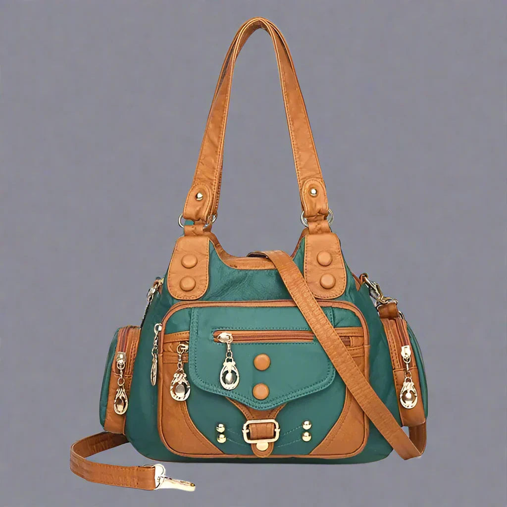 Aletta - Elegant shoulder bag in soft vegetable leather-Elly Rose