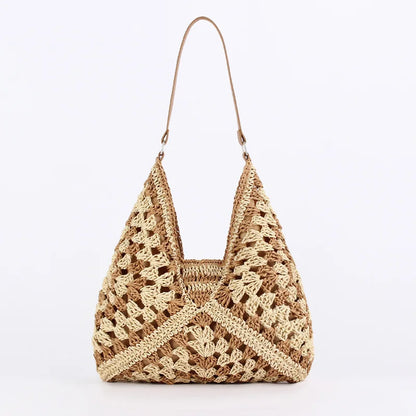 Hollow vintage tote bag-Elly Rose