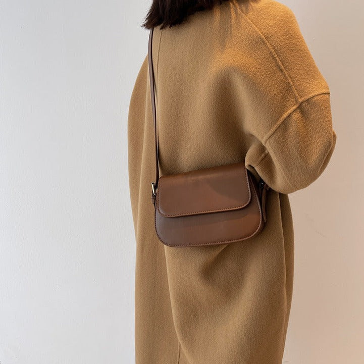 Priscilla - Elegant handmade leather shoulder bag-Elly Rose