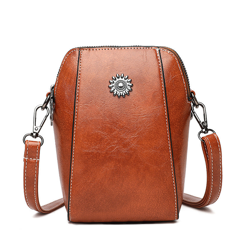 Zélie - Stilvolle Mini-Umhängetasche aus weichem Leder-Elly Rose