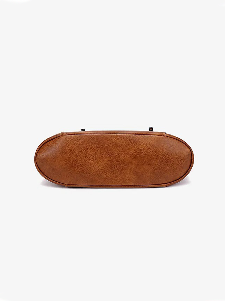 Renée Large leather shoulder bag for ladies | Retro Handbag | Shopper-Elly Rose