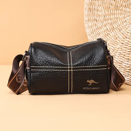 Abigail - Elegant shoulder bag with stone grain pattern-Elly Rose