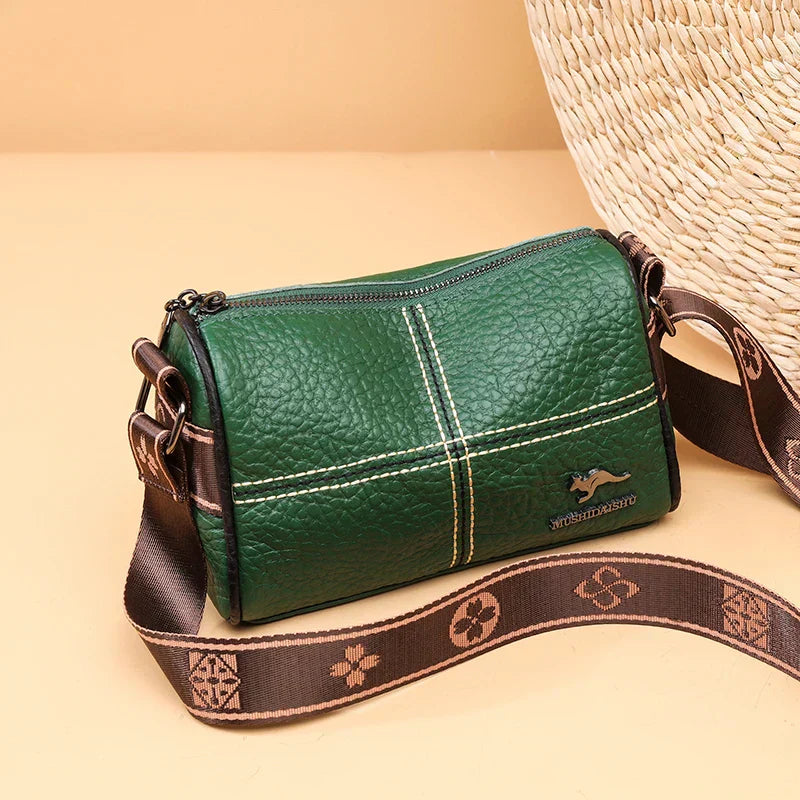 Abigail - Elegant shoulder bag with stone grain pattern-Elly Rose
