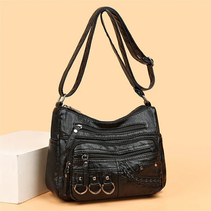 Ayla - Elegant vintage-style vegan leather handbags-Elly Rose