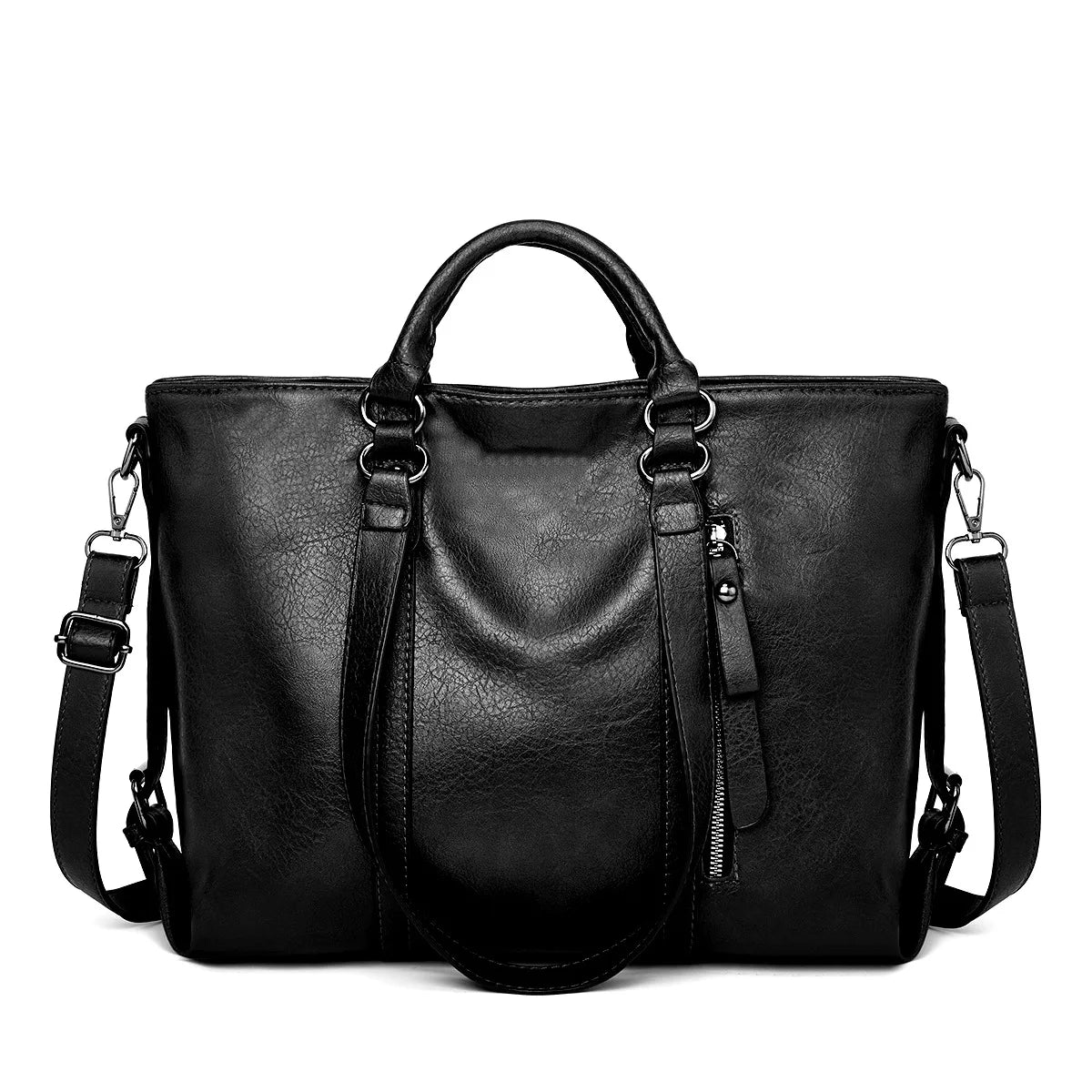 Sign | "Large leather shoulder bag".-Elly Rose