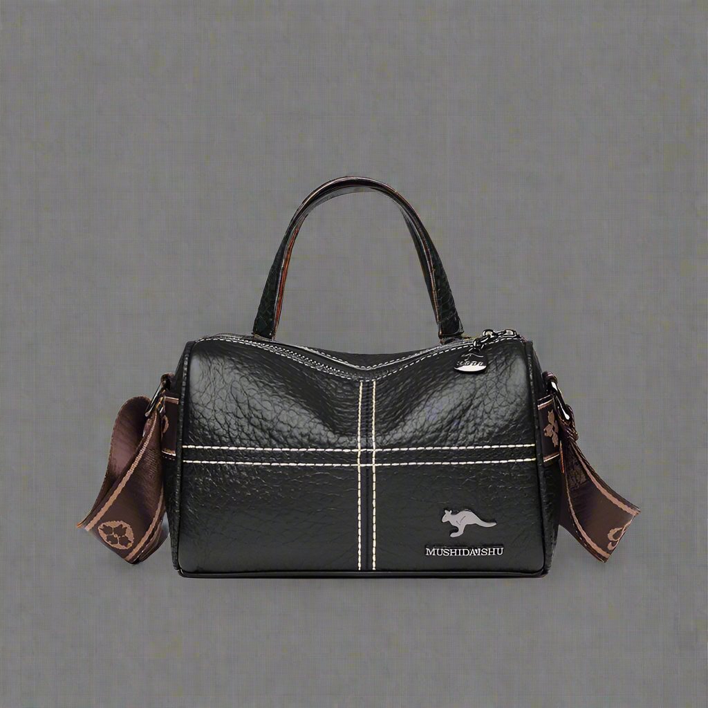 Abigail - Elegant shoulder bag with stone grain pattern-Elly Rose