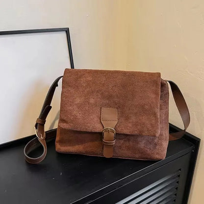 Erna | Vintage suede shoulder bag-Elly Rose