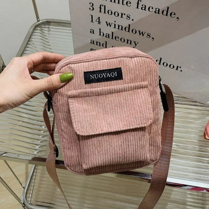 LivaTrend Corduroy shoulder bag-Elly Rose