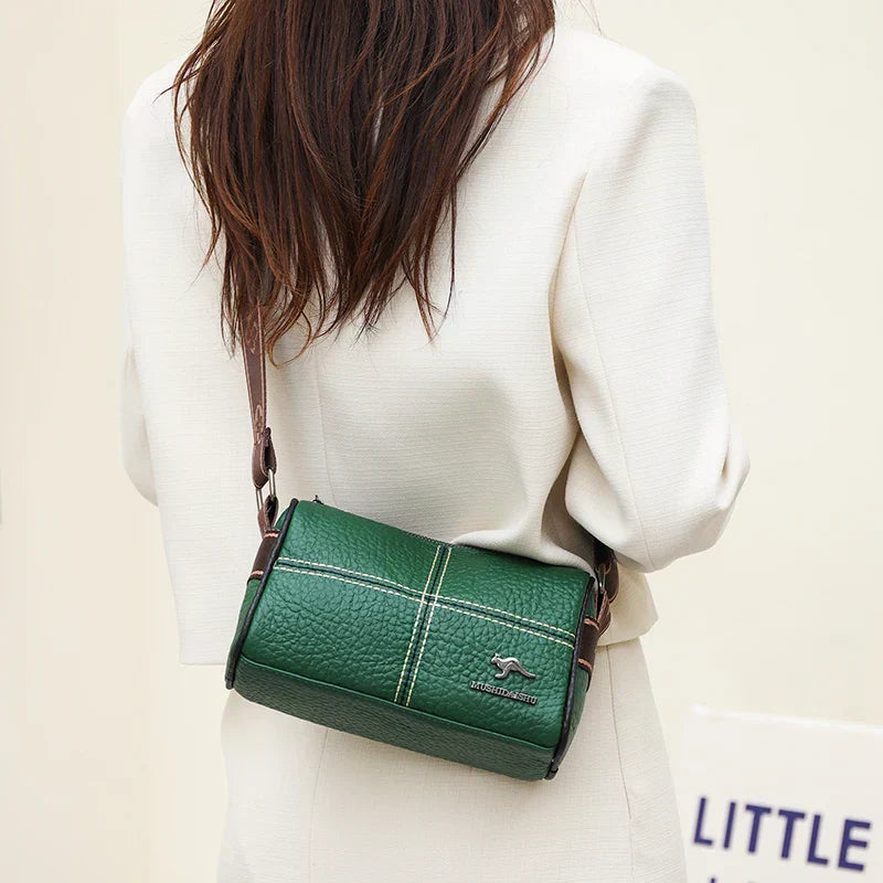 Abigail - Elegant shoulder bag with stone grain pattern-Elly Rose